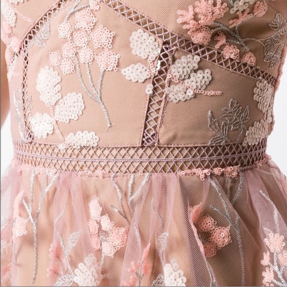 Self-Portrait 3D Floral Embellished Tulle
Midi Dress in Pink Size 10 - Picture 3 of 16